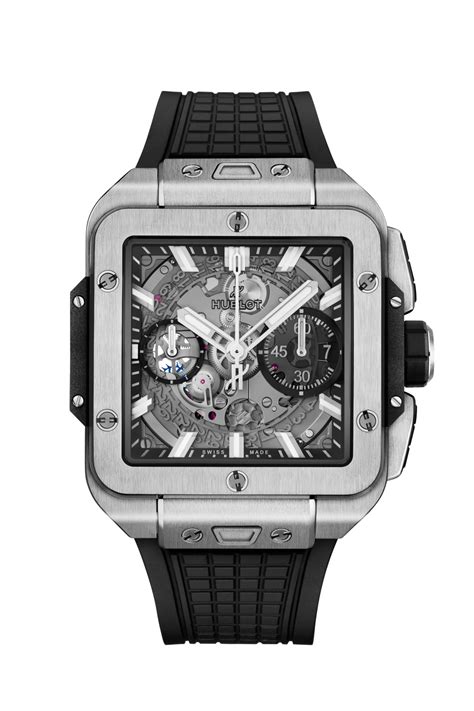 hublot baguette watch|hublot square bang unico price.